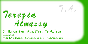 terezia almassy business card